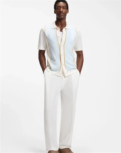 Hugo Boss - Lastro Polo Cardigan - Open White